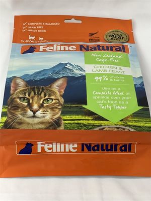 Bolsas de embalaje de alimentos para mascotas con impresión personalizada Bolsa de fondo plano mate