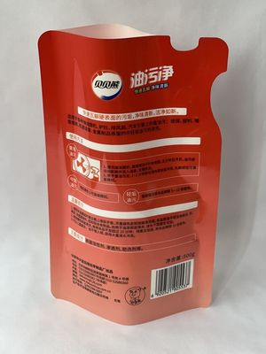 Bolsa de detergente líquido de 500 g Bolsa de pie para el cuidado personal de forma libre
