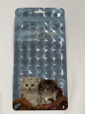 Bolsas de pie de Mylar impresas personalizadas Bolsa de comida para mascotas de 500 g