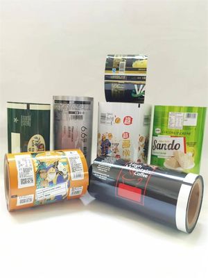 Acondicionamiento de los alimentos de la película laminada impresa hoja plástica de Rolls para el bocado