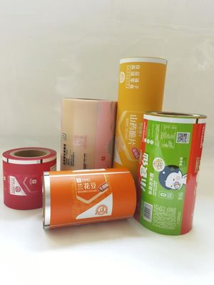 Acondicionamiento de los alimentos de la película laminada impresa hoja plástica de Rolls para el bocado