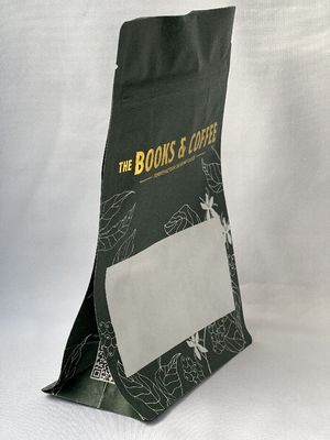 Material de PET de fondo plano de bolsa de café a prueba de humedad