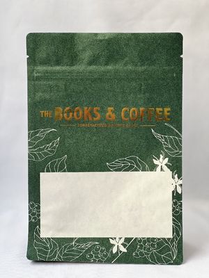 Material de PET de fondo plano de bolsa de café a prueba de humedad