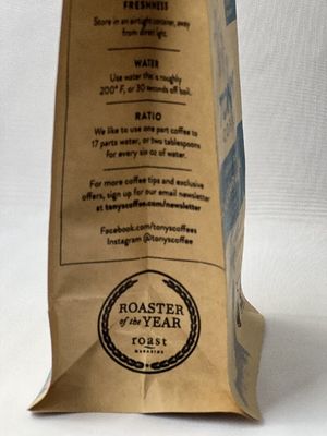 Bolsos de café Kraft del OEM del bolso del café de la alta barrera 12oz con la válvula