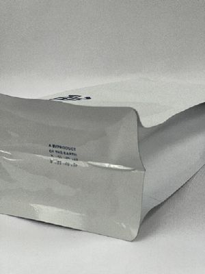 Bolsa de embalaje de café mate de hoja blanca Bolsas de café de fondo plano a prueba de aceite