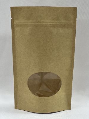 Bolsa de café Kraft marrón Stand Up Impresión offset Bolsa de café de 250 g