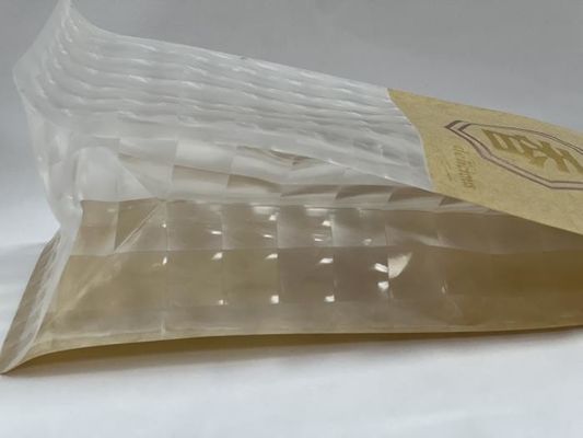 La lata Doypack se levanta la bolsa de papel impresa clara de la bolsa para el pan