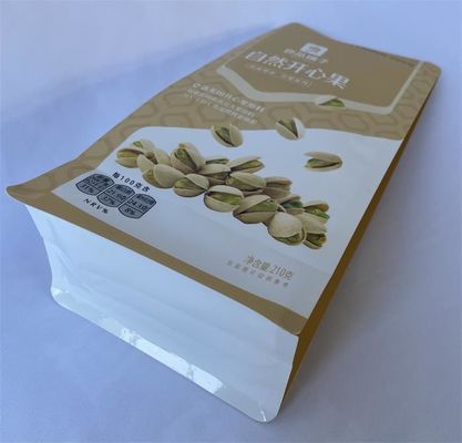 Bolsas de fondo plano impresas personalizadas El papel de Mylar se levanta para las nueces