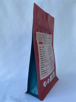 Superficie ULTRAVIOLETA del canalón de las bolsas del acondicionamiento de los bocados metalizada con una cremallera lateral