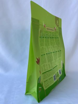Bolsa de embalaje de fondo plano de bolsa inferior de caja BRC con ventana transparente