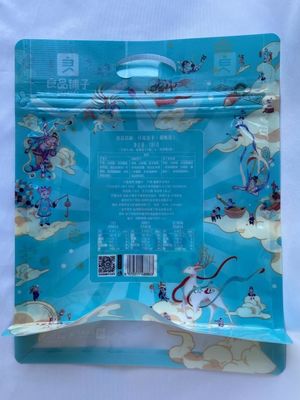 Bolsas de fondo plano que se pueden volver a sellar Sellado térmico personalizado de Mylar con cremallera