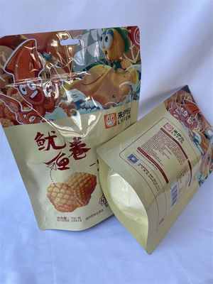 Bolsa de pie de plástico de grado alimenticio 100 g Kraft bolsas resellables