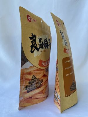 Bolsas de embalaje de pie OEM Bolsas de plástico Kraft que se pueden volver a sellar