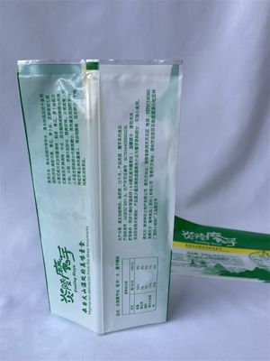 Bolsa de embalaje Mylar con sello trasero Bolsas transparentes para alimentos de pie