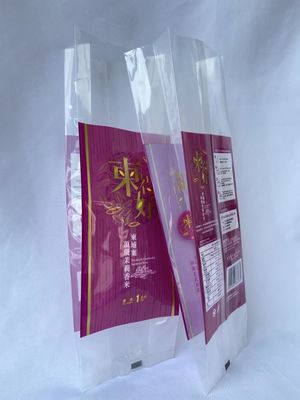 Superficie de empaquetado del brillo de la bolsa del arroz del sellado caliente del bolso del empaquetado del arroz 1kg