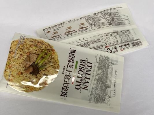 El bolso de empaquetado impreso personalizado del arroz se levanta la categoría alimenticia con la manija plástica