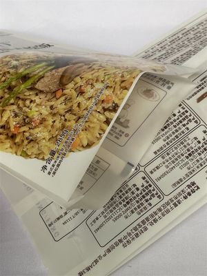 El bolso de empaquetado impreso personalizado del arroz se levanta la categoría alimenticia con la manija plástica