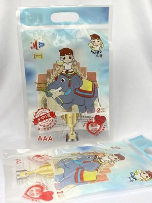 Bolsa de embalaje de arroz de 2 kg, impresión personalizada de plástico con orificio para asa