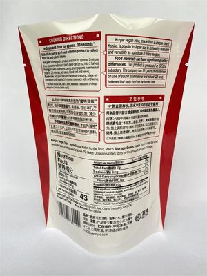 La impresión libre se levanta las bolsas de empaquetado BPA de encargo para los mariscos 180g