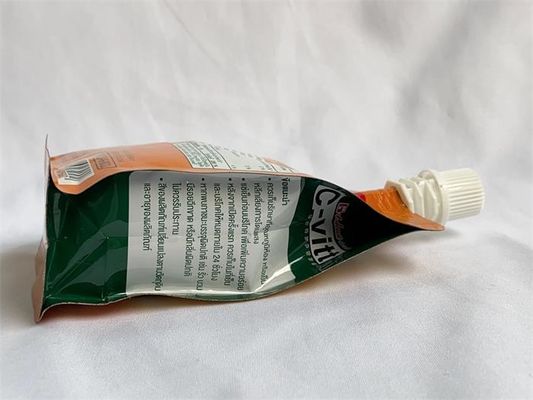 Alta barrera de empaquetado de la bolsa del canalón de la parte inferior plana para las bebidas de fruta 150ml