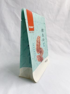 Material lateral inferior plano que se puede volver a sellar del ANIMAL DOMÉSTICO del sellado caliente del bolso del escudete
