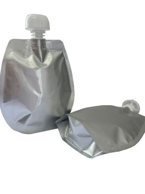 Bolsa de aluminio transparente de forma vertical y de forma libre