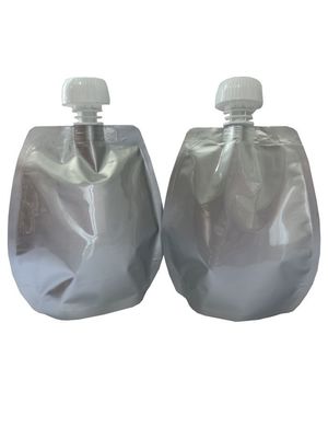 Bolsa de aluminio transparente de forma vertical y de forma libre