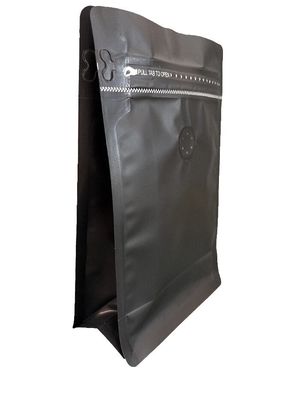 5-10 Días Tiempo de entrega Bolso de fondo plano con cremallera para envases de café