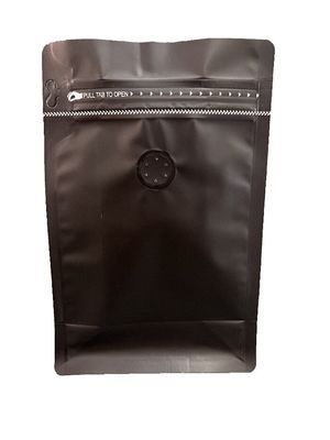 5-10 Días Tiempo de entrega Bolso de fondo plano con cremallera para envases de café