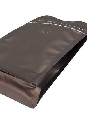5-10 Días Tiempo de entrega Bolso de fondo plano con cremallera para envases de café