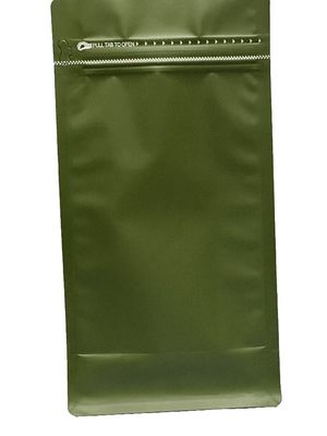 Bolsa de válvula de fondo plano de material de aluminio PE para envases de café de 500 g
