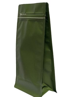 Bolsa de válvula de fondo plano de material de aluminio PE para envases de café de 500 g