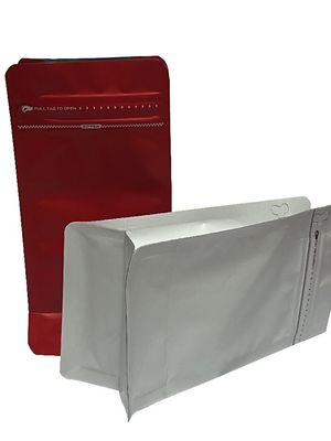Bolsa de café de fondo plano con bolsas de café de 100-1 kg de capacidad