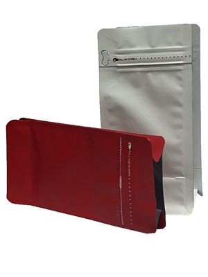 Bolsa de café de fondo plano con bolsas de café de 100-1 kg de capacidad