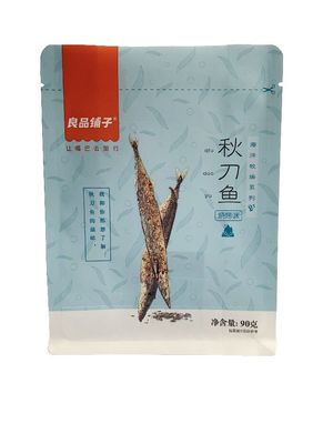 Embalaje de alimentos impreso a medida impermeable Bolso laminado para pescado de merienda