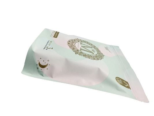 Bolsas de bolsillo de pie resistentes a la humedad con cremallera para productos sanitarios