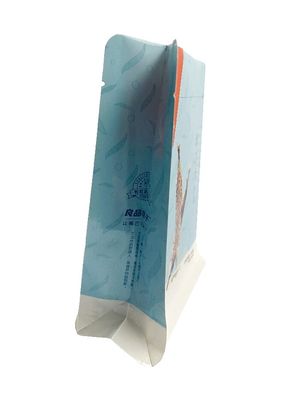 Las bolsas plásticas de papel de la parte inferior plana empaquetan la laminación seca 90g para los pescados secados