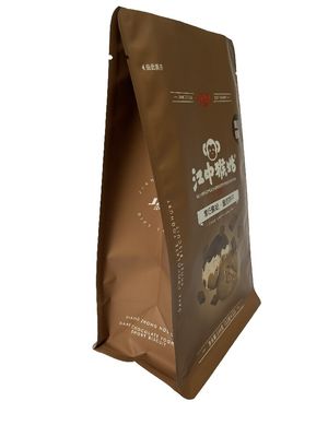 Bolsas de fondo plano de papel de aluminio soporte duradero para galletas