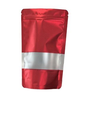 Barrera metalica personalizada Bolso de embalaje de café de pie con ventana