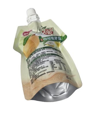Bolsa de embalaje de boquilla Stand Up personalizada retortable a una temperatura de 121C-135C