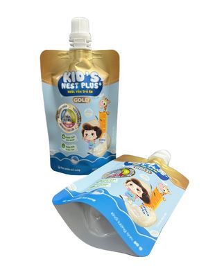 Bolsa de bolsillo de chorro personalizada con PET/AL/NY/RCPP para envases líquidos