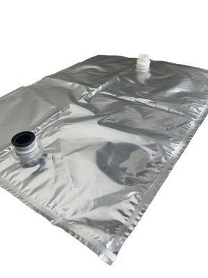 5L-200L Bolsa libre de metal de grado alimenticio en caja embalaje líquido doble tapa
