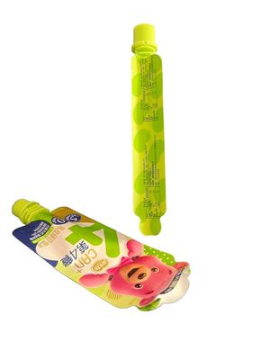 Bolso de comida reutilizable con escamoteador con sellado fácil y tapa para bebés