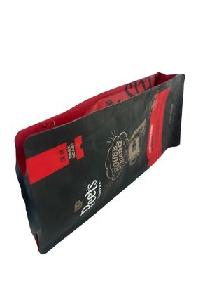 Bolsas de café de fondo plano personalizables con cierre por una sola vía