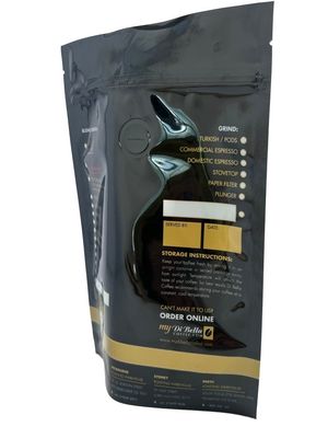 Bolso de embalaje de café impreso personalizado con cremallera y válvula