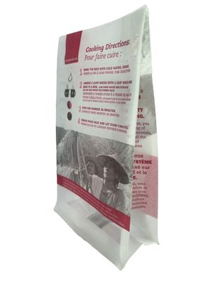 CMYK Colores Kraft Stand Up Pair Bolsas de embalaje con ventana y cremallera