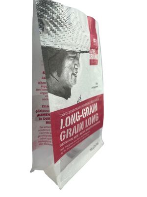 CMYK Colores Kraft Stand Up Pair Bolsas de embalaje con ventana y cremallera