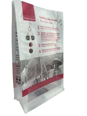 CMYK Colores Kraft Stand Up Pair Bolsas de embalaje con ventana y cremallera