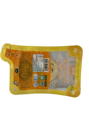 Frutos secos Bolsa de comida de bocadillo de fondo plano Impresión CMYK