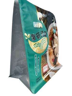 Bolso de fondo plano de grado alimenticio con cremallera PET / VMPET / PE impreso a medida